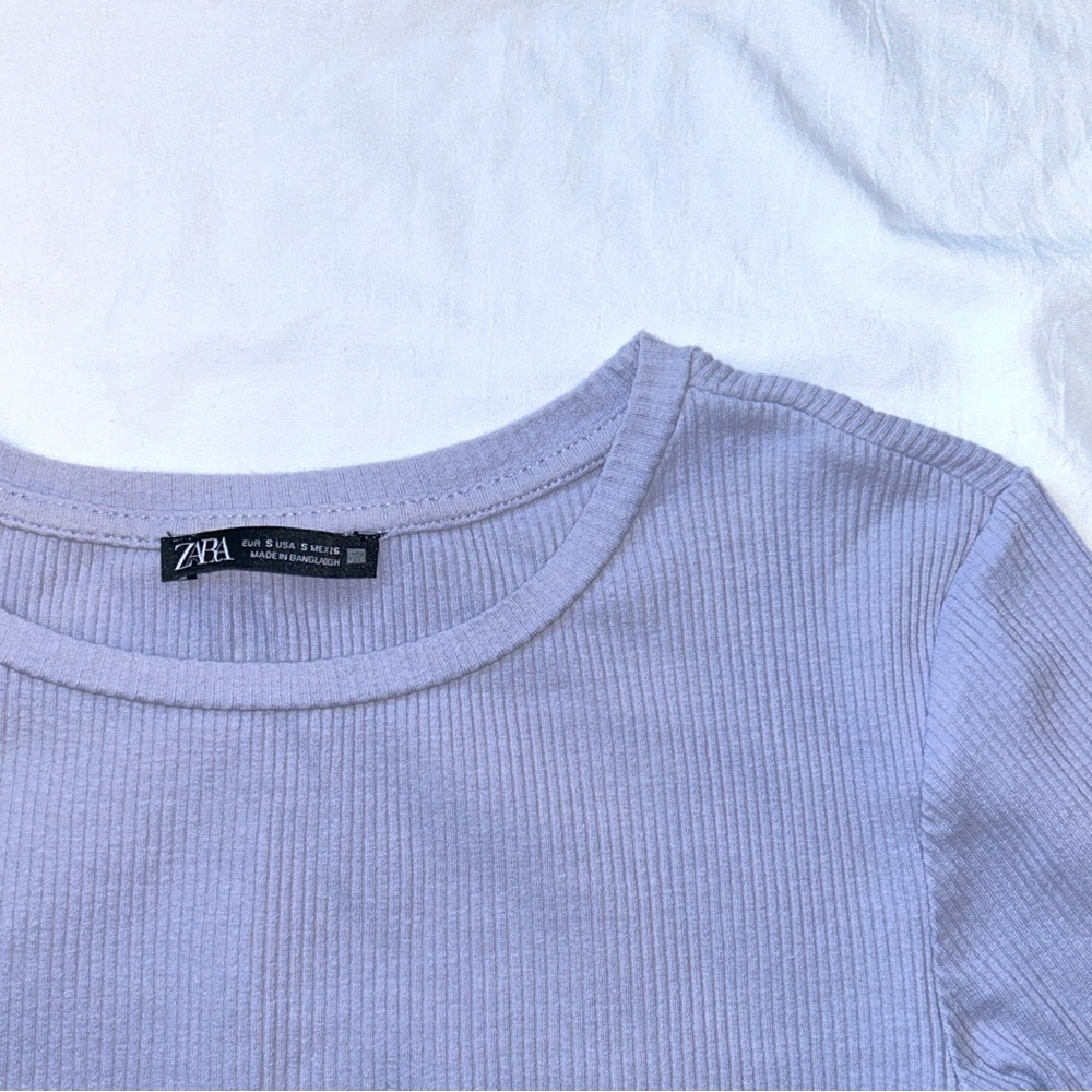 Zara Ribbed Crop T - Picture 2 of 2